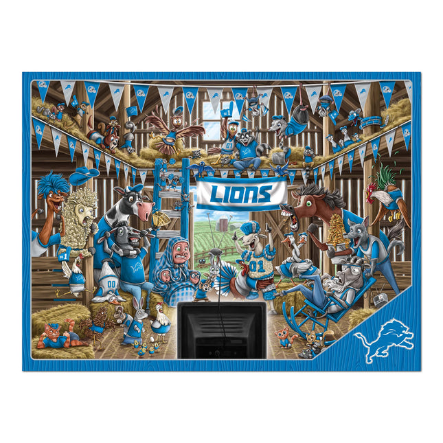 Detroit Lions Barnyard Fans Puzzle - 500 PC