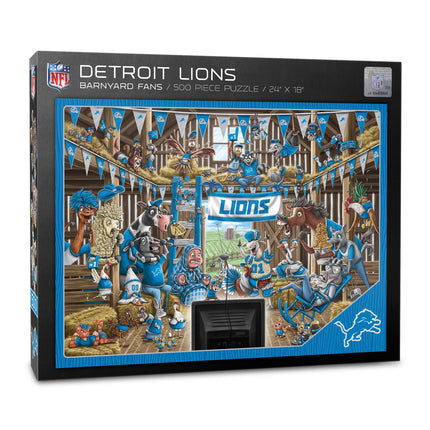 Detroit Lions Barnyard Fans Puzzle - 500 PC