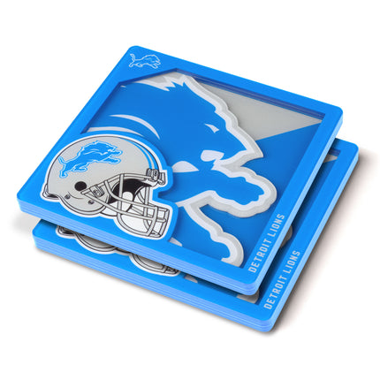 Detroit Lions 3D Logo Series Coasters
