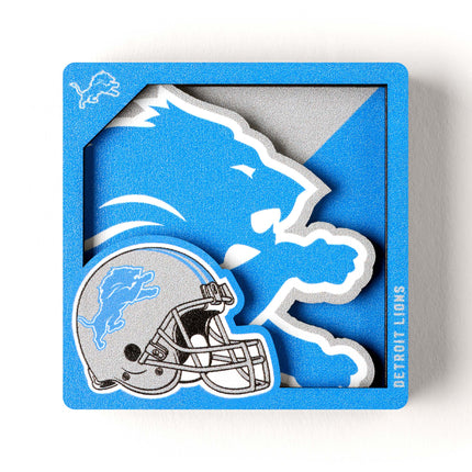 Detroit Lions 3D Logo Series Magnet
