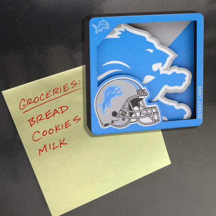 Detroit Lions 3D Logo Series Magnet