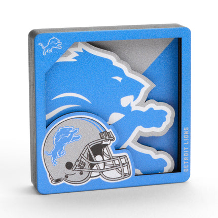 Detroit Lions 3D Logo Series Magnet