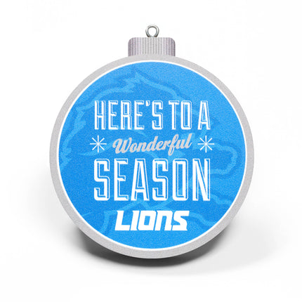 Detroit Lions 3D Logo Series Ornament