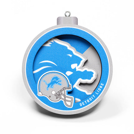 Detroit Lions 3D Logo Series Ornament