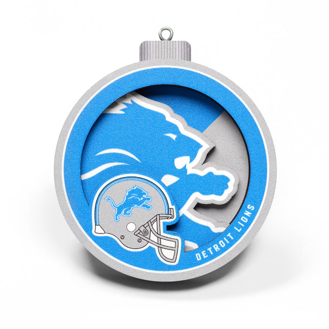 Detroit Lions 3D Logo Series Ornament