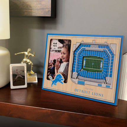 Detroit Lions 3D StadiumView Picture Frame