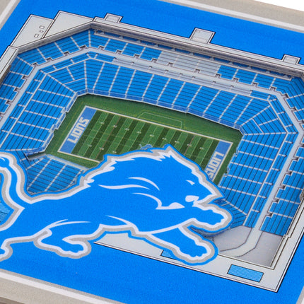 Detroit Lions 3D Stadium View Coasters