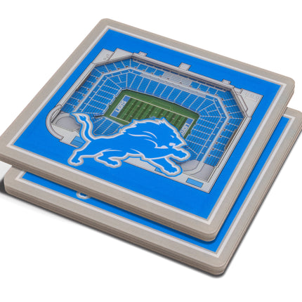 Detroit Lions 3D Stadium View Coasters