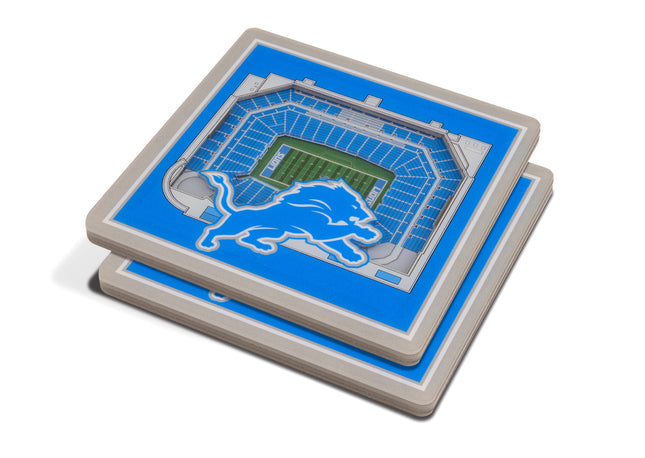 Detroit Lions 3D Stadium View Coasters