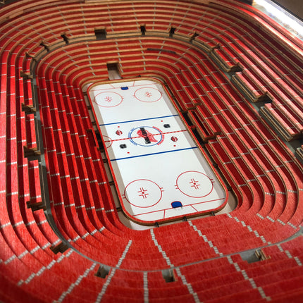 Detroit Red Wings 25 Layer Stadium View Lighted End Table