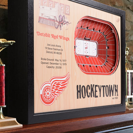 Detroit Red Wings 25 Layer Arena Art