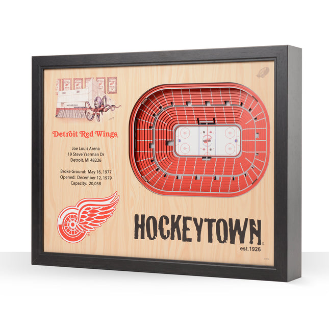 Detroit Red Wings 25 Layer Arena Art