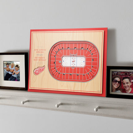Detroit Red Wings 5-Layer 3D StadiumView Wall Art