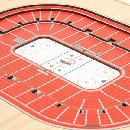 Detroit Red Wings 5-Layer 3D StadiumView Wall Art