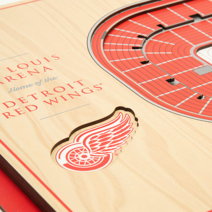 Detroit Red Wings 5-Layer 3D StadiumView Wall Art
