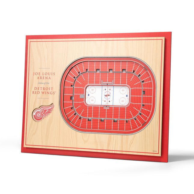 Detroit Red Wings 5-Layer 3D StadiumView Wall Art