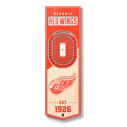 Detroit Red Wings 3D Stadium 6x19 Banners