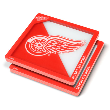 Detroit Red Wings 3D Logo Series Coasters