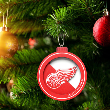Detroit Red Wings 3D Logo Series Ornament