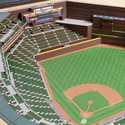 Detroit Tigers 25 Layer Stadium Art