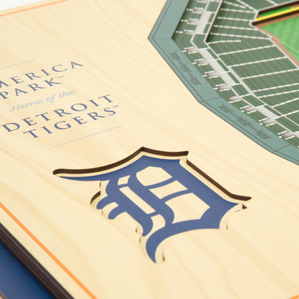 Detroit Tigers 5-Layer 3D StadiumView Wall Art