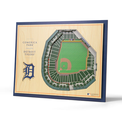 Detroit Tigers 5-Layer 3D StadiumView Wall Art