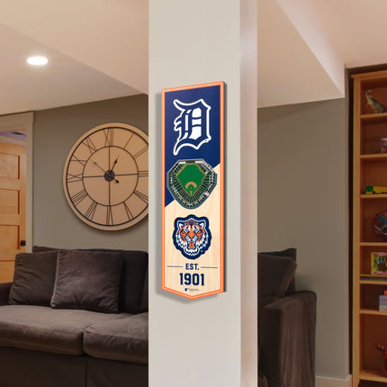 Detroit Tigers 3D Stadium 6x19 Banners