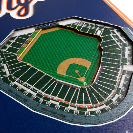 Detroit Tigers 8x32 3D Stadium Banner