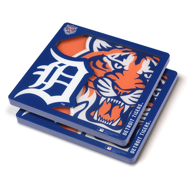 Detroit Tigers 3D Logo Series Coasters
