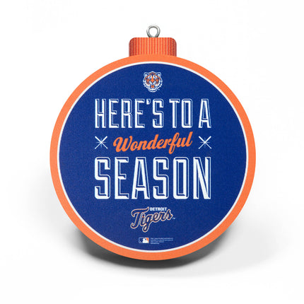 Detroit Tigers 3D Logo Series Ornament