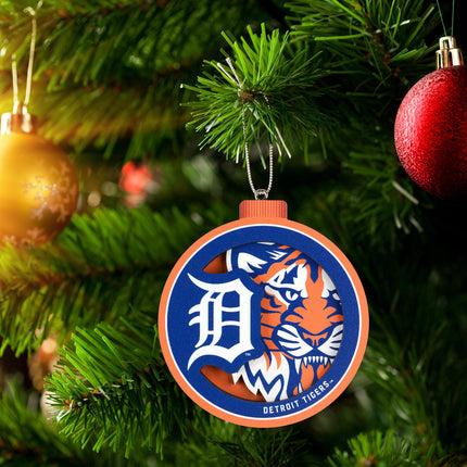 Detroit Tigers 3D Logo Series Ornament