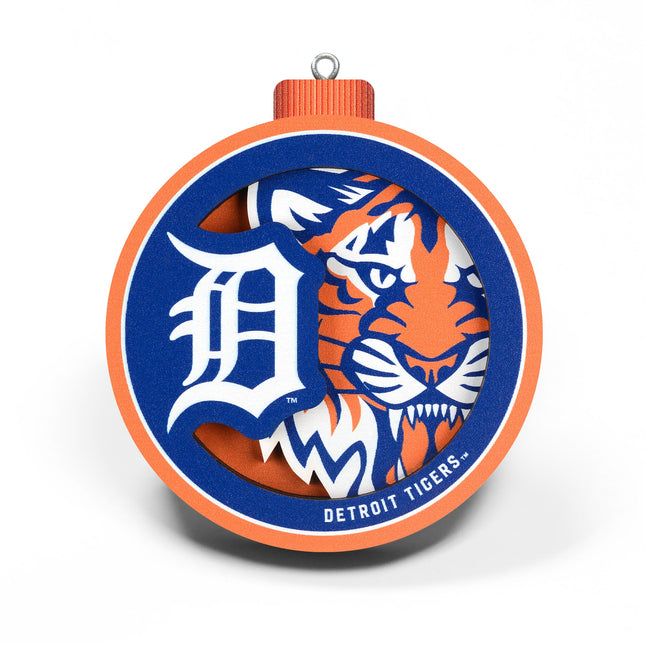 Detroit Tigers 3D Logo Series Ornament