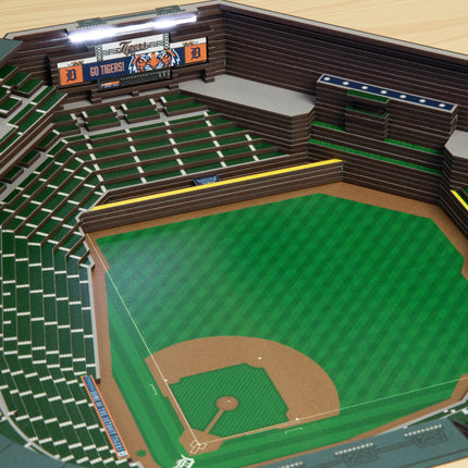 Detroit Tigers 25-Layer StadiumView End Table