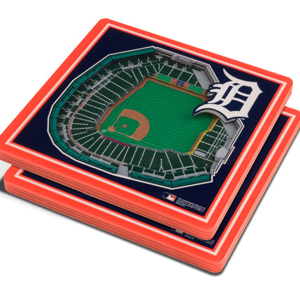 Detroit Tigers 3D Stadium View Coasters