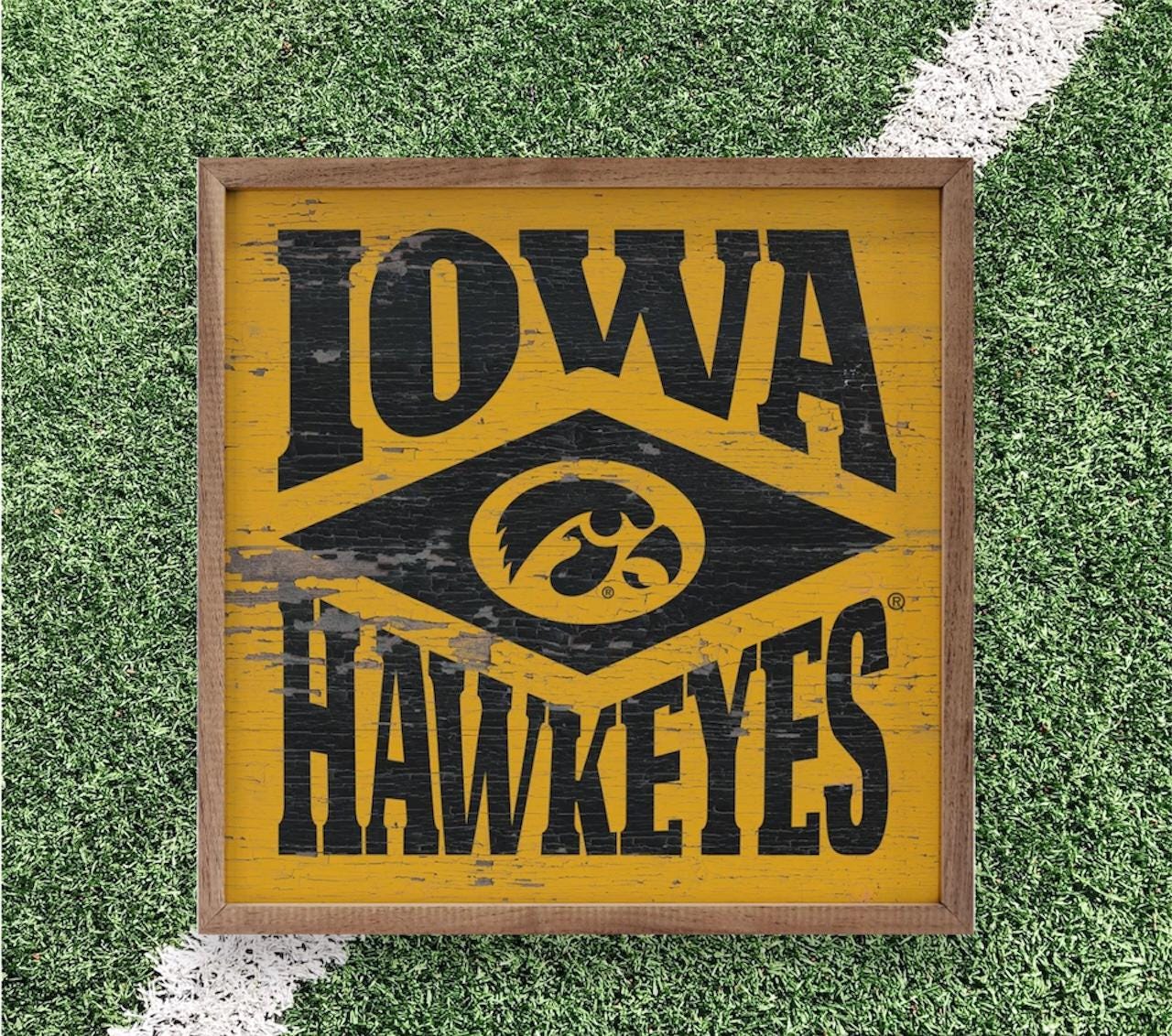 Iowa Hawkeyes Artwork | Iowa Hawkeyes Wall Art (Officially Licensed)Square