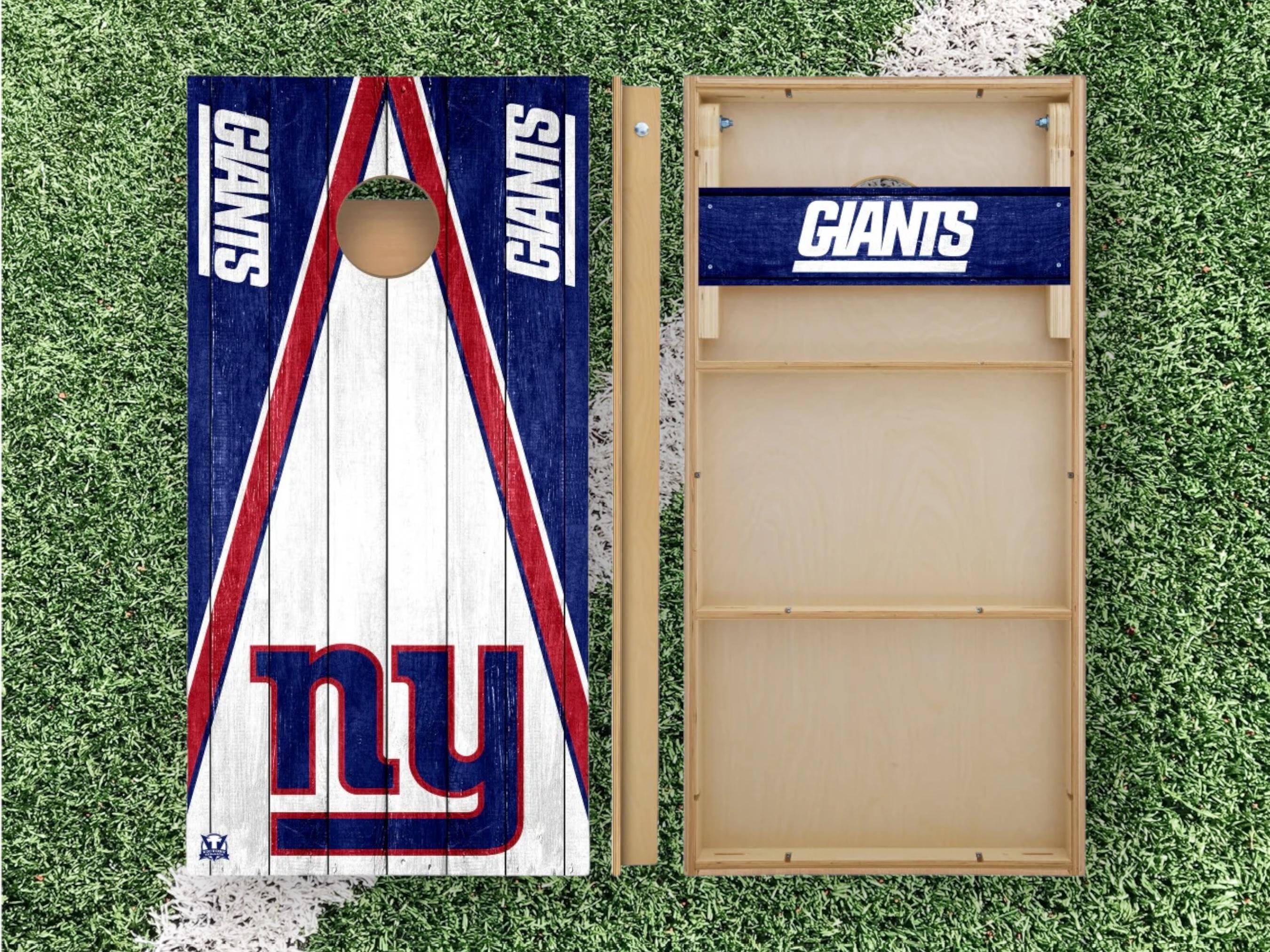 New York Giants Cornhole Boards 2x4 | Officially Licensed