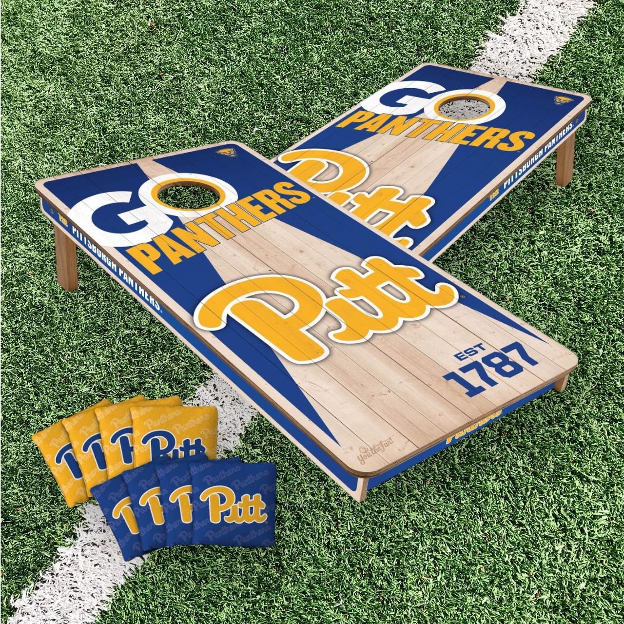 Pittsburgh Panthers Cornhole Boards 2x4 (Officially Licensed)
