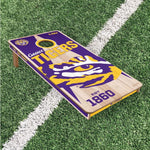 Load image into Gallery viewer, LSU Tigers Cornhole Boards 2x4 (Officially Licensed)
