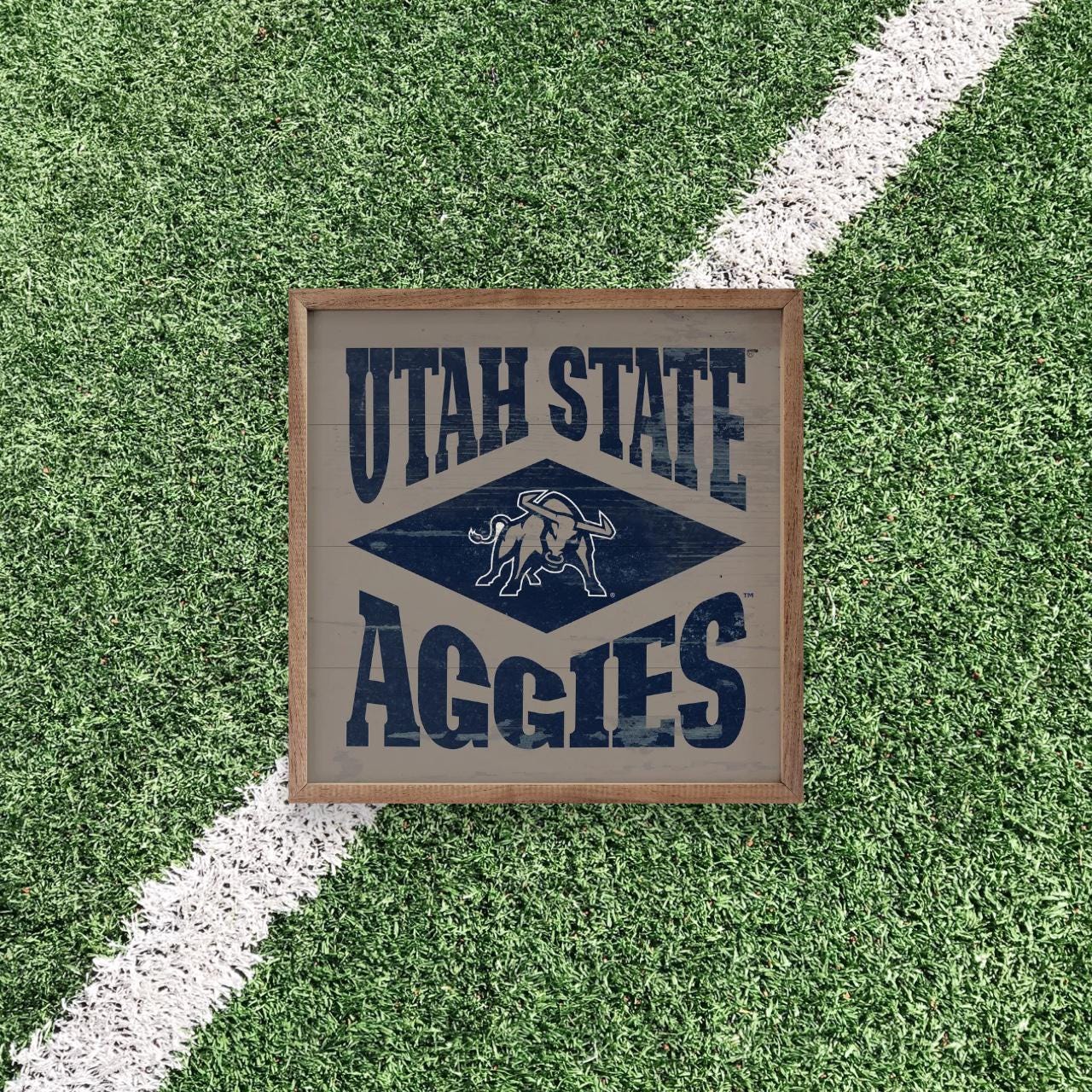 Utah State Aggies Artwork | Utah State Aggies Wall Art (Officially Licensed)Square