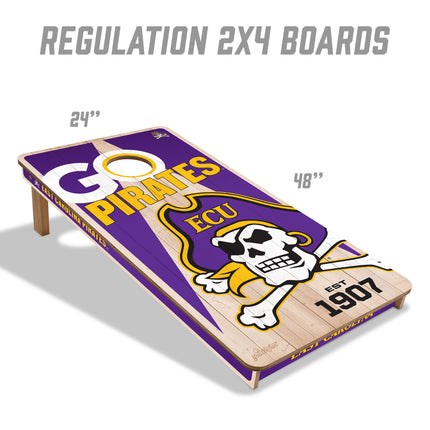 ECU Pirates 2x4 Cornhole Boards