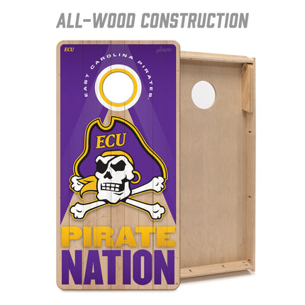 ECU Pirates 2x4 Slogan Series Cornhole Boards