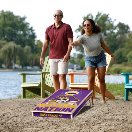ECU Pirates 2x4 Slogan Series Cornhole Boards
