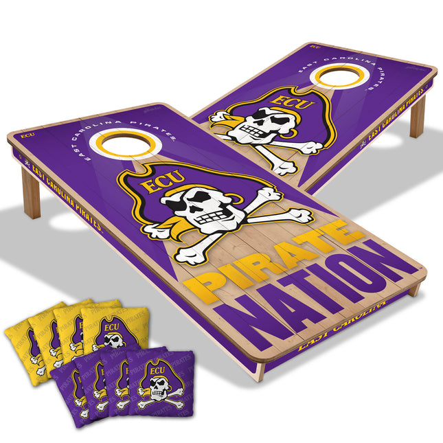 ECU Pirates 2x4 Slogan Series Cornhole Boards