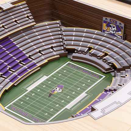 ECU Pirates 25-Layer StadiumViews 3D Wall Art