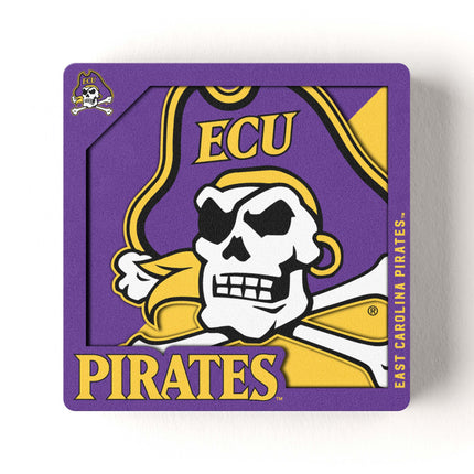 ECU Pirates 3D Logo Series Magnet