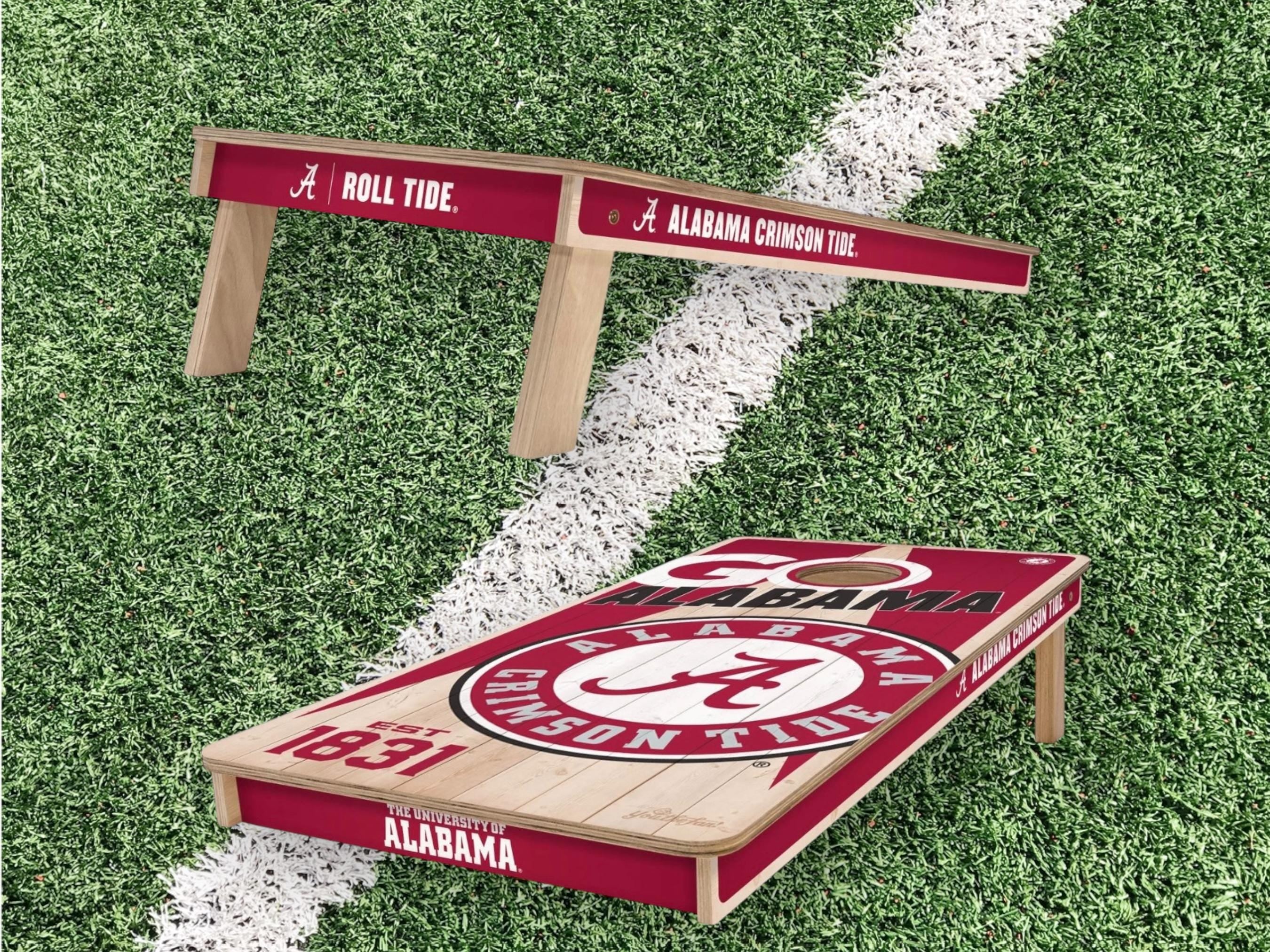 Alabama Crimson Tide Cornhole Boards 2x4 (Officially Licensed)