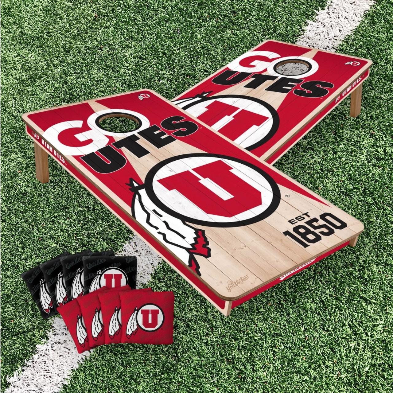 Utah Utes Cornhole Boards 2x4 (Officially Licensed)