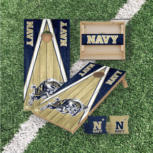 Navy Midshipmen Cornhole Boards 2x4 | Officially Licensed