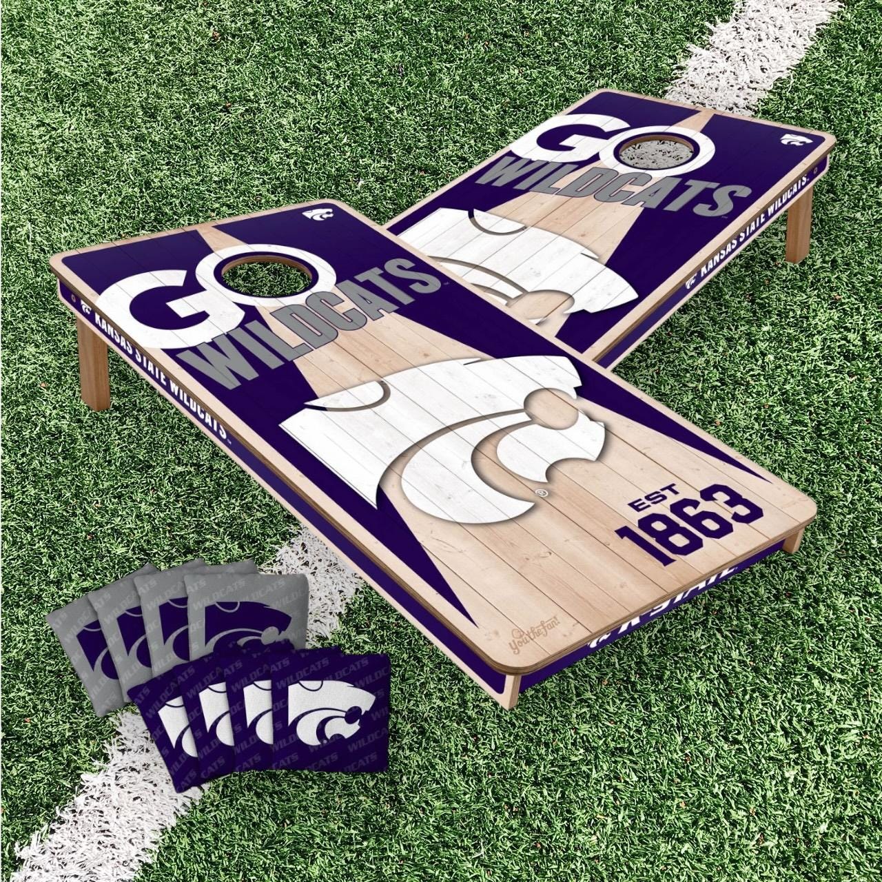 Kansas State Wildcats Cornhole Boards 2x4 (Officially Licensed)