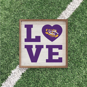 LSU Tigers Artwork | LSU Tigers Wall Art (Officially Licensed)Square